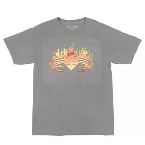 Grey graphic short sleeve tee shirt